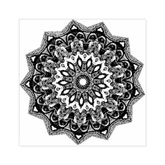 Victoriaans sneeuwvlok # 3 rubberstempel (Afrduk)