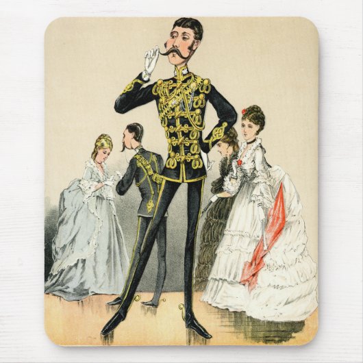 Victoriaans soldaat van de 10e koninklijke echtgen muismat (Voorkant)