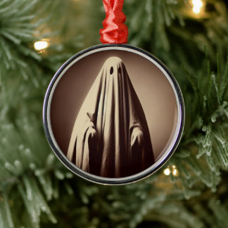 Victoriaans spookfoto spooky kerst ornament