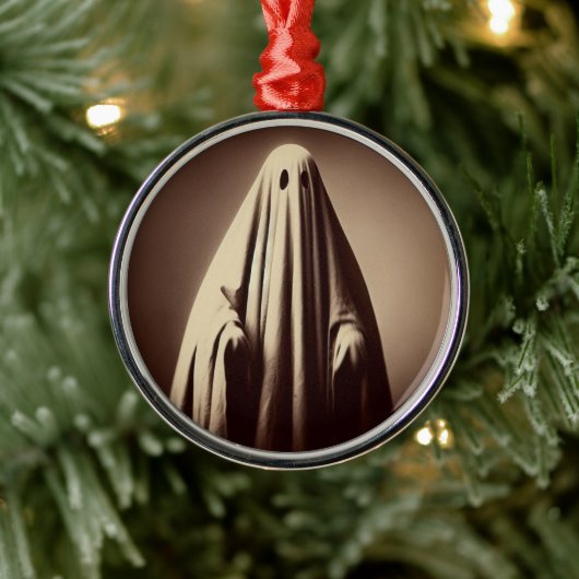 Victoriaans spookfoto spooky kerst ornament (Boom)