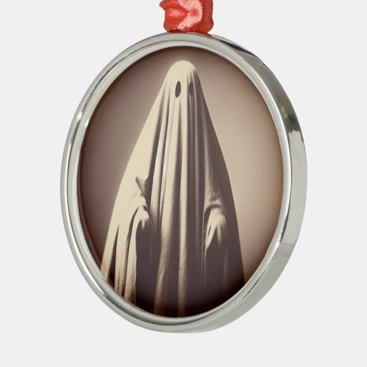 Victoriaans spookfoto spooky kerst ornament (Links)