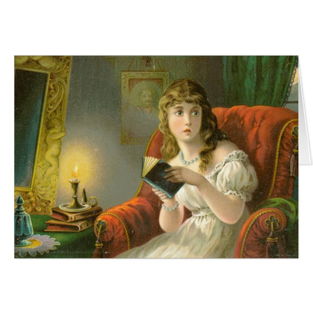 Victoriaans spookkaart (Voorkant Horizontaal)