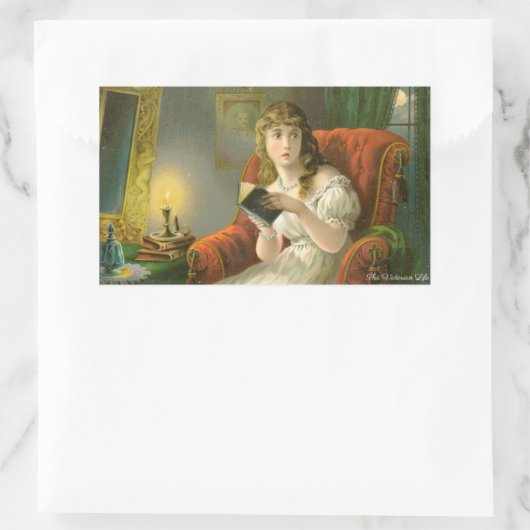 Victoriaans spookverhaal rechthoekige sticker (Tas)