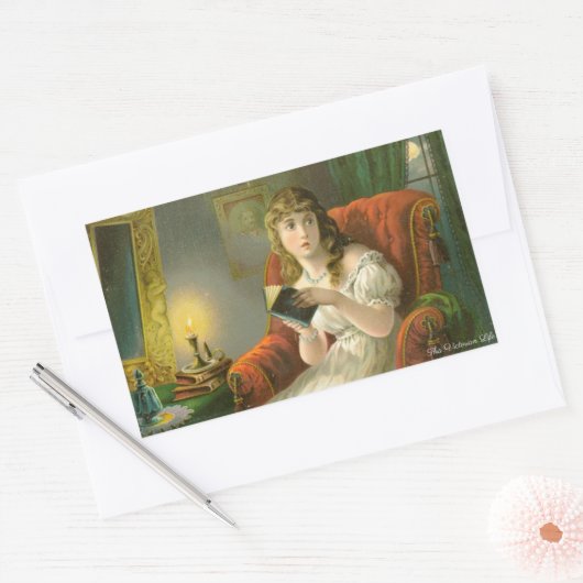 Victoriaans spookverhaal rechthoekige sticker (Envelop)