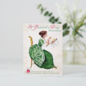 Victoriaans St. Patrick's Day Briefkaart (Staand voorkant)