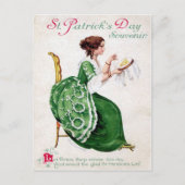 Victoriaans St. Patrick's Day Briefkaart (Voorkant)