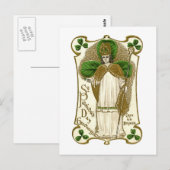Victoriaans St. Patricks Day Briefkaart (Voorkant / Achterkant)