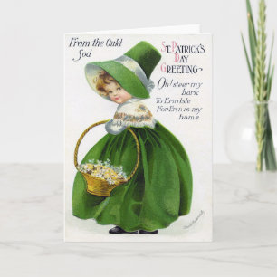Victoriaans St. Patrick's Day Kaart