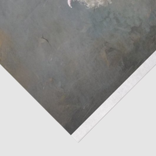 Victoriaans Standaard poedeldecoupage Tissuepapier (Detail)