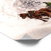 Victoriaans startpagina voor feestdagen poster (Hoek)