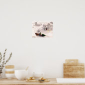 Victoriaans startpagina voor feestdagen poster (Keuken)