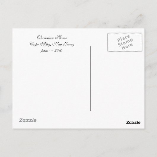 Victoriaans startpunt briefkaart (Achterkant)