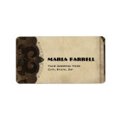 Victoriaans Steampunk Adresetiketten Etiket (Voorkant)