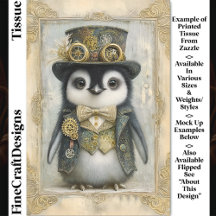 Victoriaans Steampunk Baby Penguin DL3L Decoupage