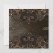 Victoriaans Steampunk Bridal Shower-uitnodiging Kaart (Achterkant)