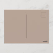 Victoriaans Steampunk Brown & White Gears Tekening Briefkaart (Achterkant)