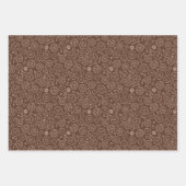 Victoriaans Steampunk Brown & White Gears Tekening Inpakpapier Vel (Voorkant 3)