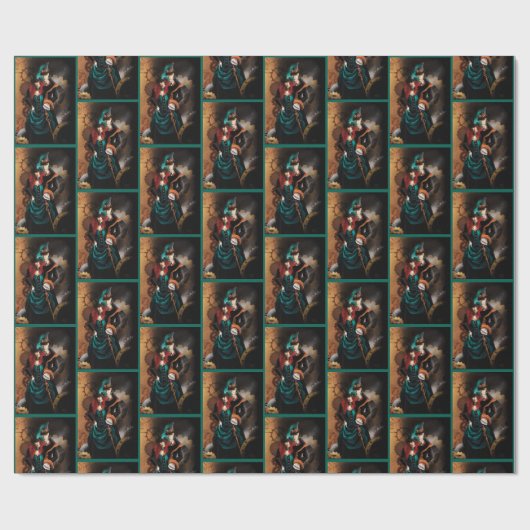 Victoriaans Steampunk bruiloft Cadeaupapier (Vlak)