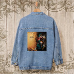 Victoriaans Steampunk bruiloft Denim Jacket<br><div class="desc">Steampunk koppel allemaal verkleed in hun Victoriaans Finest. Klok- en Kloktandwielen</div>
