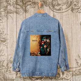 Victoriaans Steampunk bruiloft Denim Jacket