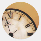 Victoriaans Steampunk bruiloft Ronde Sticker (Voorkant)