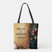 Victoriaans Steampunk bruiloft Tote Bag (Achterkant)