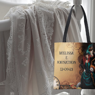 Victoriaans Steampunk bruiloft Tote Bag