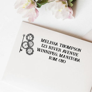 Victoriaans Steampunk bruiloft Zelfinktende Stempel