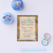 Victoriaans Steampunk Budget Shower-uitnodigingen Flyer (Enkel)