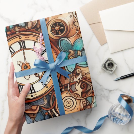Victoriaans steampunk cadeaupapier (Geschenken)