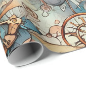 Victoriaans steampunk cadeaupapier (Rol Hoek)