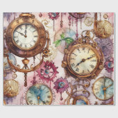 Victoriaans steampunk cadeaupapier (Vlak)