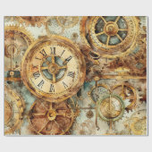 Victoriaans steampunk cadeaupapier (Vlak)