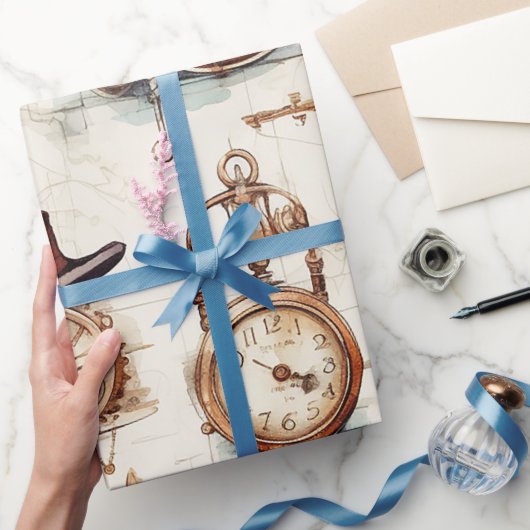 Victoriaans steampunk cadeaupapier (Geschenken)