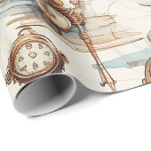 Victoriaans steampunk cadeaupapier (Rol Hoek)