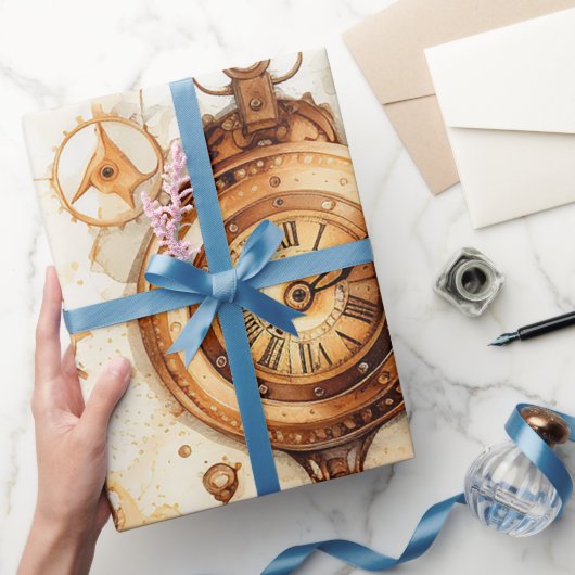 Victoriaans steampunk cadeaupapier (Geschenken)