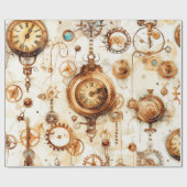 Victoriaans steampunk cadeaupapier (Vlak)