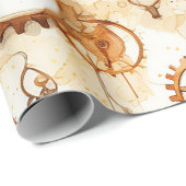Victoriaans steampunk cadeaupapier (Rol Hoek)