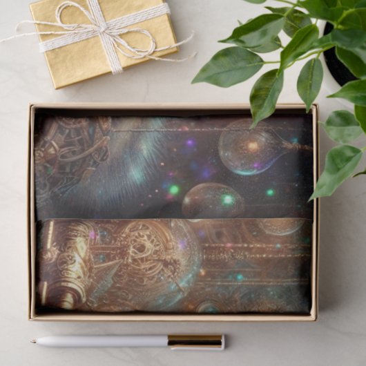 Victoriaans Steampunk Chipmunk Uitvinder Decoupage Tissuepapier (Geschenk)