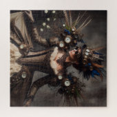  Victoriaans Steampunk Clockwork Time Lady Legpuzzel (Horizontaal)