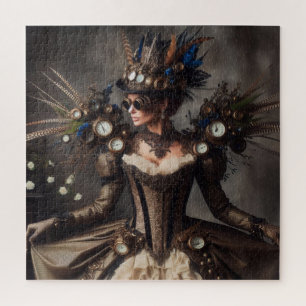 Victoriaans Steampunk Clockwork Time Lady Legpuzzel