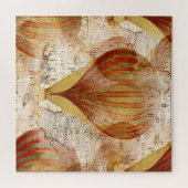 Victoriaans Steampunk-collage van luchtballonnen Legpuzzel (Horizontaal)