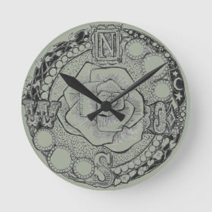 Victoriaans Steampunk Compass Roos Ronde Klok