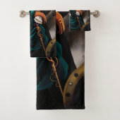 Victoriaans Steampunk Couple Bad Handdoek (Insitu)