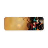 Victoriaans Steampunk Couple Etiket (Voorkant)