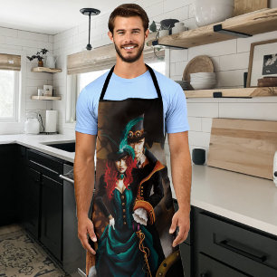 Victoriaans Steampunk Couple Schort