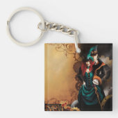 Victoriaans Steampunk Couple Sleutelhanger (Voorkant)
