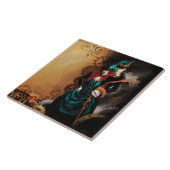 Victoriaans Steampunk Couple Tegeltje (Zijkant)