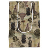 Victoriaans Steampunk Distress  Industrial Medium Cadeauzakje (Achterkant)