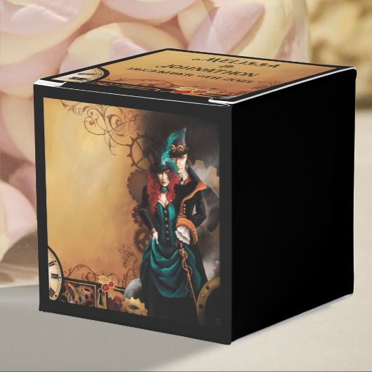 Victoriaans Steampunk Elegance bruiloft Bedankdoosjes